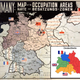 Germany, divided after the war. Berlin, the German capital, lies deep in the Soviet-controlled eastern part of the country. (Author unknown)